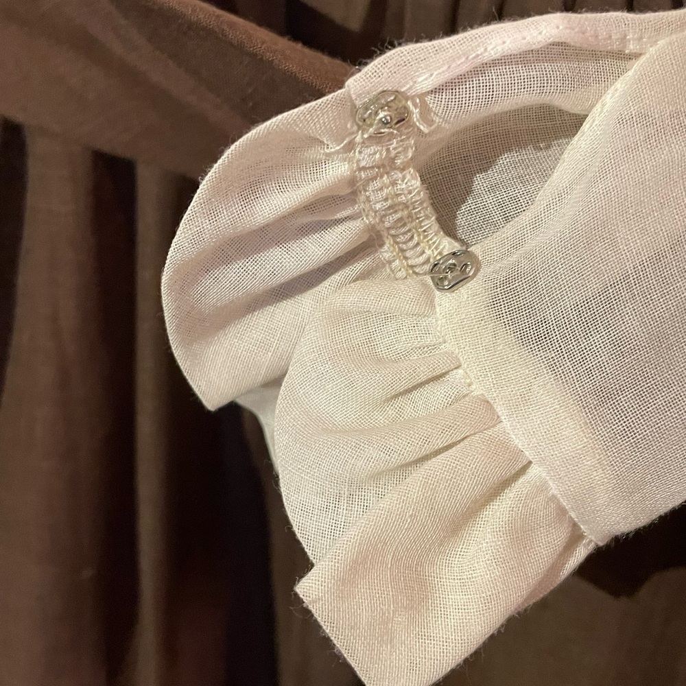 Vintage 70s prairie revival embroidered maxi dress, size XS-S range - Picture 8 of 16